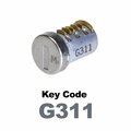Global Replacement Lock Cylinder, For Master Key Applications, For use in Locks with Key Code G311 KC-SM-NK-311